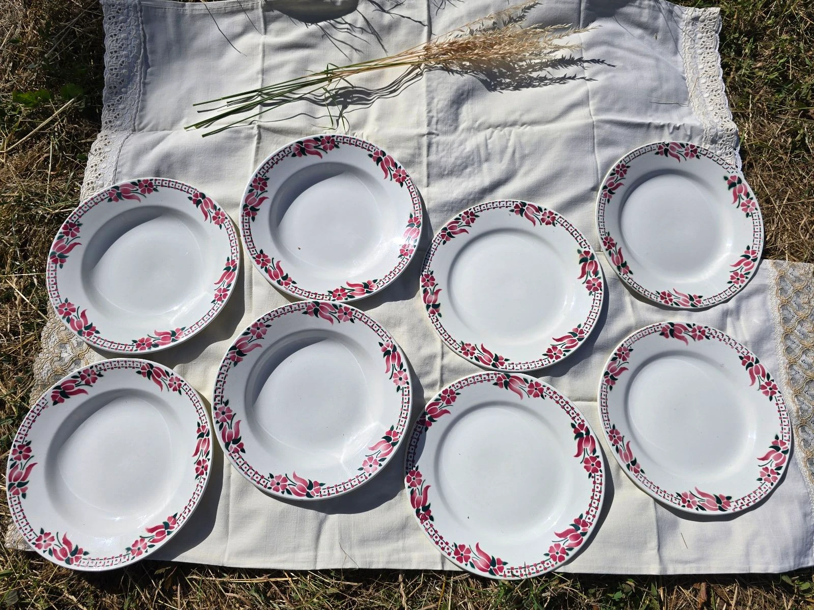 Juego de 8 platos Ceranord modelo Roubaix vajilla antigua – photo 7